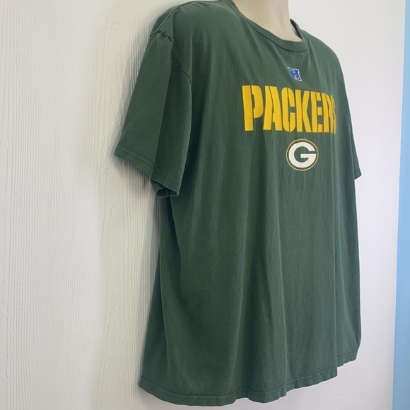 NFL Team Apparel - Vintage Green Bay Packers Green And Yellow Graphic Tee  XL - Picture 4 of 9